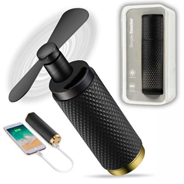 POWERBANK Z PRZENOŚNYM WENTYLATOREM RĘCZNY Z USB PODRÓŻNY PRO 2W1 ( tds0802)