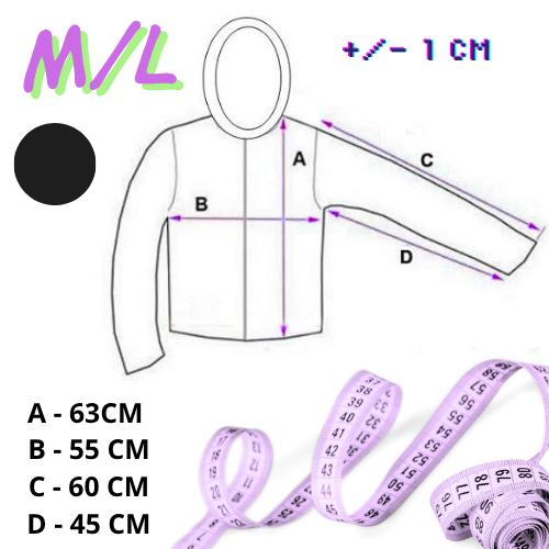 KLASYCZNA DAMSKA JESIENNA PRZEJŚCIOWA KURTKA Z KAPTUREM BLACK PIKOWANA M/L (tds0746)
