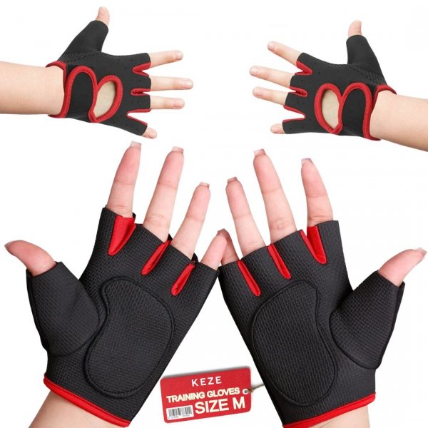 RĘKAWICZKI DO ĆWICZEŃ TRENING FITNESS SIŁOWNIA CROSSFIT SIŁOWYCH ROZMIAR M ( tds0867c )