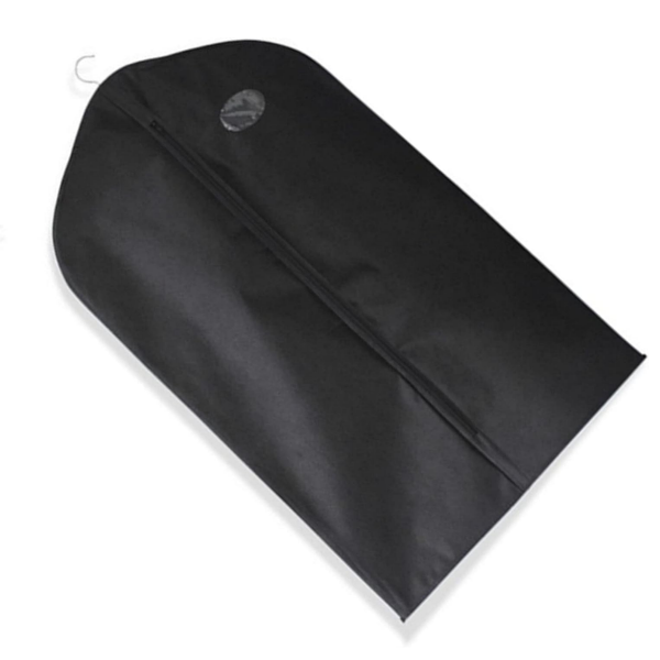 POKROWIEC NA ODZIEŻ UBRANIA KURTKĘ GARNITUR 60X100 OKIENKO - CZARNY - 1x (tds0778)