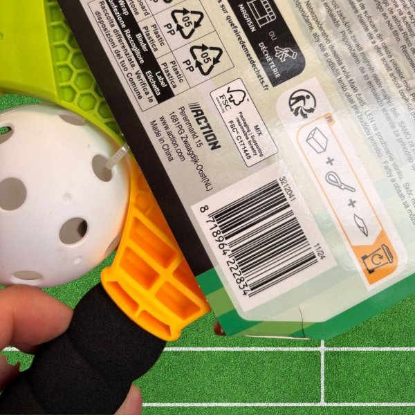 ZESTAW PALETEK DLA DZIECI DO TENISA BADMINTONA DWIE PALETKI RAKIETY PIŁKA (tds0785)