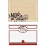 Etykiety samoprzylepne do butelek na wino 90/65 mm