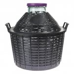 Balon do wina 25L z szeroką szyjką w koszu plast