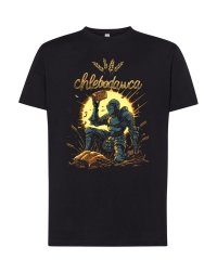 Męski T-shirt Chlebodawca – 100% Bawełna, Nadruk DTF, Rozmiary XS-5XL 