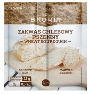 Zakwas chlebowy pszenny z drożdżami - 23 g