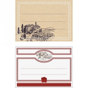 Etykiety samoprzylepne do butelek na wino 90/65 mm