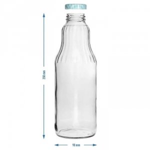 Butelka na sok 1L z zakrętką twist off - fi 43 1szt.