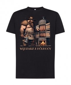 Męski T-shirt z nadrukiem Wędzarz z Północy – 100% Bawełna, Rozmiary XS-5XL