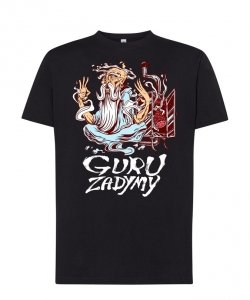 Męski T-shirt Guru Zadymy – Oryginalny Nadruk, 100% Bawełna, Rozmiary XS-5XL
