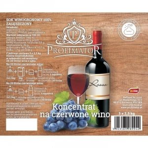 Koncentrat na czerwone wino 7,5kg/30l PROFIMATOR