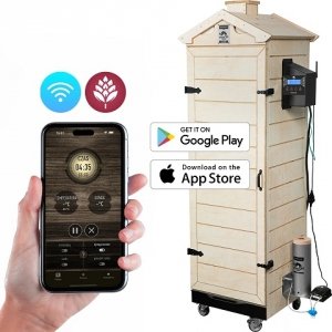 Wędzarnia dragON PLYWOOD NATURE – bezramowa, modułowa, ze sterownikiem Wi-Fi, 320L 