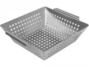 Koszyk do grillowania i wędzenia – stal nierdzewna 26 x 22 x 7 cm