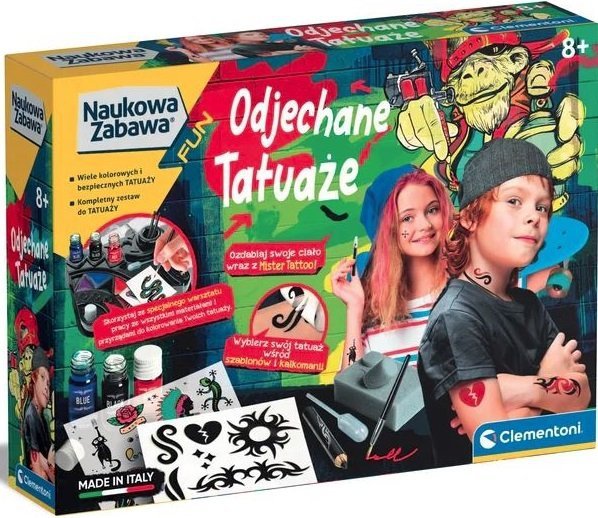 Odjechane tatuaże Naukowa Zabawa Clementoni