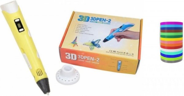 Długopis 3DPEN2 drukarka wkłady PLA Filament żółtym