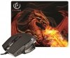 Rebeltec RED DRAGON zestaw gamingowy mysz + podkładka