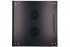 Extralink Szafka wisząca rack 4U 600x600 czarna szklane drzwi