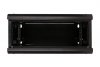 Extralink Szafka wisząca rack 4U 600x600 czarna szklane drzwi
