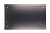 Extralink Szafka wisząca rack 6U 600x600 czarna szklane drzwi