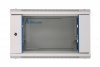Extralink Szafka wisząca rack 6U 600x450 szara szklane drzwi