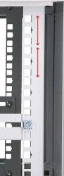 Extralink Szafka wisząca rack 6U 600x450 szara szklane drzwi