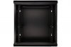 Extralink Szafka wisząca rack 12U 600x450 czarna szklane drzwi