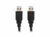 Lanberg Kabel USB-A M/M 3.0 1.0m czarny