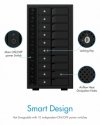 IcyBox Obudowa IB-3810-C31 10x HDD Single System dla 3,5 HDD SATA I/II/III