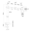 Neomounts Uchwyt nabiurkowy FPMA-D550BLACK