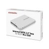 AXAGON RSS-M2SD Wewnętrzna obudowa 2.5 z interfejsem SATA do dysków SSD M.2 SATA, srebrny