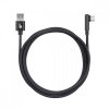 TB Kabel USB-USB C 1.5m kątowy, czarny sznurek