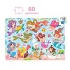 CzuCzu Puzzle 60 elementów Magiczne puzzle - Syrenki