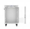Lanberg Szafa stojąca rack 19 cali 15U 600X600 szara LCD flack pack