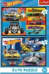 Trefl Puzzle 2x70 elementów Hot Wheels Samochodziki