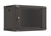Lanberg Szafa instalacyjna rack wisząca 19 6U 540x350 czarna drzwi  przeszklone ( flat pack)