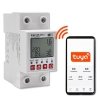 Qoltec Przekaźnik 63A na szynę DIN z licznikiem energii elektrycznej |  Timer | Tuya | Wi-Fi | LED                              