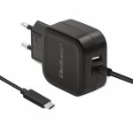 Qoltec Ładowarka sieciowa 17W | 5V | 3.4A | USB + USB typ C