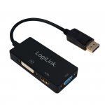 LogiLink Kabel adapter display port do DVI/HDMI/VGA, 4K