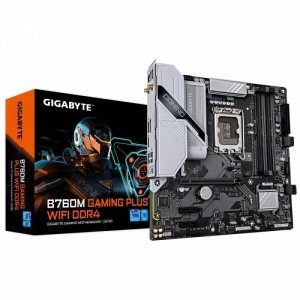 Gigabyte Płyta główna B760M GAMING PLUS WIFI s1700 4DDR4 DP/HDMI mATX