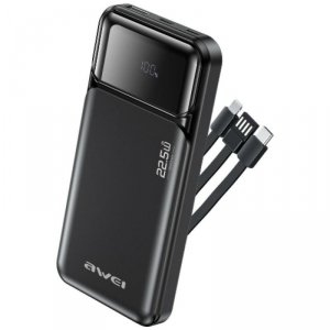 AWEI Powerbank PA-91 22,5W PD 10000mAh kable wbudowane