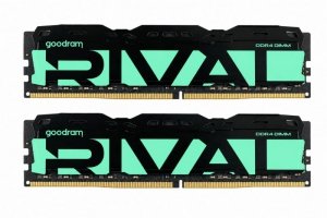 GOODRAM Pamięć do PC DDR4 Rival Radiant 16GB (2*8)/3200 CL16 zielona