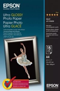 Epson Papier Ultra Glossy Photo 15 arkuszy 300 g/m2  A4