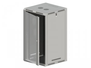 ALANTEC Szafa wisząco/stojąca 19 21U 600x600, drzwi szklane FLAT PACK