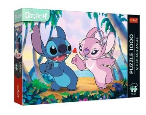 Trefl Puzzle 1000 elementów Stitch i Angel