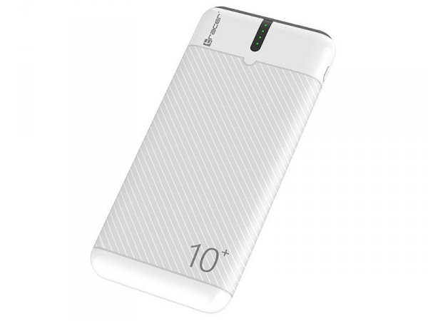 Tracer PowerBank EnerGo 10000mAh biało-czarny