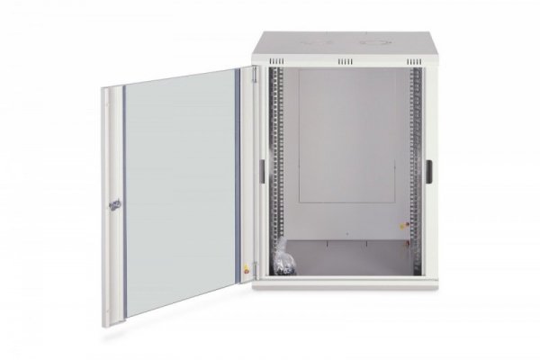 Digitus Szafa sieciowa wisząca Dynamic 19" 16U rack 785x600x600mm, drzwi szyba, szary, niezłożona, 60kg