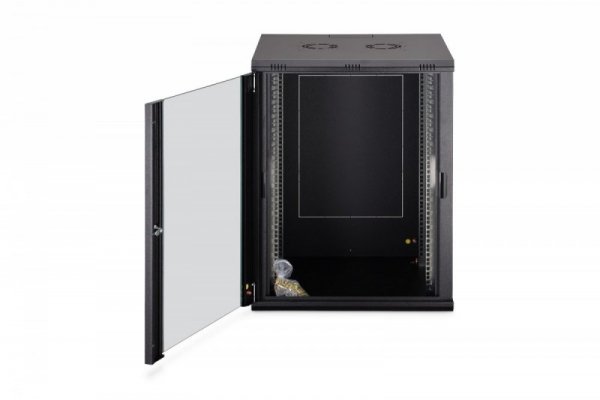 Digitus Szafa sieciowa wisząca Dynamic 19" 16U rack 785x600x600mm, drzwi szyba, czarny, niezłożona, 60kg
