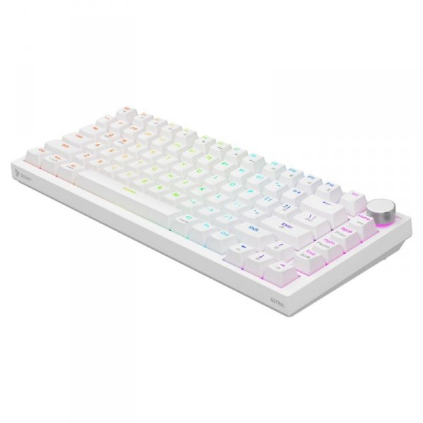 Savio Klawiatura magnetyczna ASTRAL White OUTEMU White jade RGB