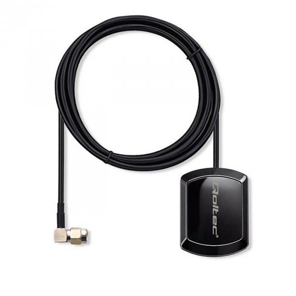 Qoltec Mobilna Antena GPS GLONASS z podstawą magnetyczną | dookólna |   28dBi | 50W | SMA RA