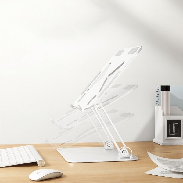Media-Tech Podstawka pod laptopa, regulowana, ergonomiczna 10-17 cali LAPTOP STAND MT2661W (biała)
