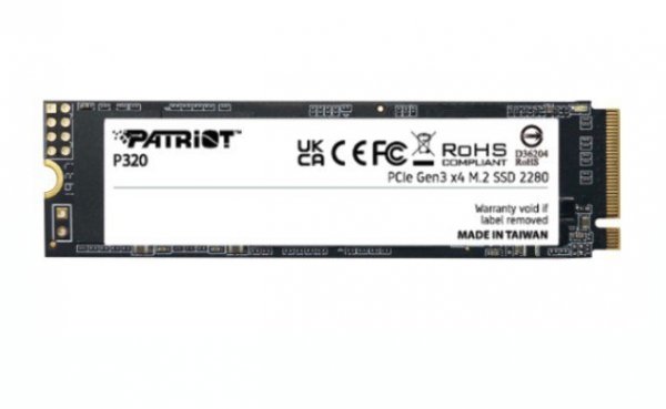 Patriot Dysk SSD 256GB P320 PCIe M.2 Gen3 x4 NVMe 2200/1200MB/s